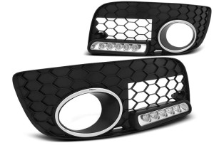 Dagrijverlichting | geschikt voor Volkswagen | Golf 03-08 3d hat. / Golf 03-08 5d hat. / Golf Variant 07-09 5d sta. | GTI | LED | ABS Kunststof zwart Mat