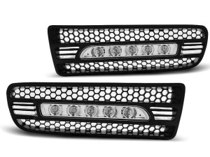 Dagrijverlichting | geschikt voor Volkswagen | Golf 97-03 5d hat. / Golf 98-03 3d hat. / Golf Cabriolet 98-02 2d cab. / Golf Variant 99-06 5d sta. | LED | REAL DRL | ABS Kunststof zwart Mat