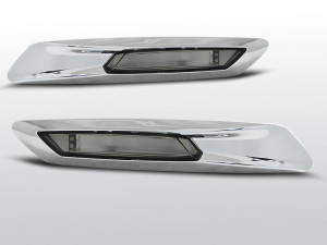 Zijknipperlicht (set) | BMW F10/F11 2010 LED| zilver smoke