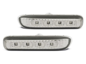 Knipperlichten set zijkant | geschikt voor BMW 3-serie E46 sedan / touring / compact / coupé / cabrio | LED | chroom