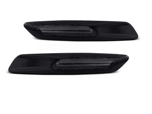 Zijknipperlicht | BMW | 1-serie E87 LCI / E81 / E88 / E82 | 3-serie E90 (LCI) / E93 / E92 / E91 (LCI) | 5-serie E60 (LCI) / E61 (LCI) | F10-Style | LED | zwart glanzend