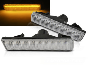 Zijknipperlicht | geschikt voor BMW | 7-serie 94-98 4d sed. / 7-serie 98-01 4d sed. | E38 | LED | Dynamic Turn Signal | chroom