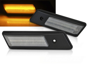 Zijknipperlicht | geschikt voor BMW | 3-serie 91-98 / 3-serie Cabrio 93-99 / 3-serie Compact 94-00 / 3-serie Coupé 92-98 / 3-serie Touring 95-99 / 5-serie 88-95 / 5-serie Touring 92-97 / 7-serie 86-94 | E32 / E34 / E36 | LED | Dynamic Turn Signal | chroom