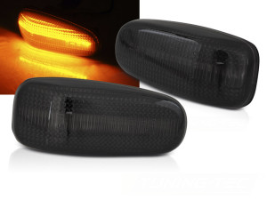 Zijknipperlicht | geschikt voor Mercedes-Benz | o.a. C-klasse W202 / CLK-klasse W208 / E-Klasse W124 & W210 / SLK-klasse R170 / Vito W638 | LED | smoke