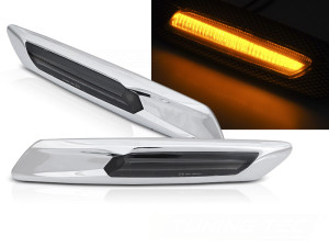 Zijknipperlicht | geschikt voor BMW | 5-serie 10-13 4d sed. F10 / 5-serie Touring 10-13 5d sta. F11 | LED | Dynamic Turn Signal | chroom