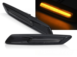 Zijknipperlicht | geschikt voor BMW | 5-serie 10-13 4d sed. F10 / 5-serie Touring 10-13 5d sta. F11 | LED | Dynamic Turn Signal | zwart
