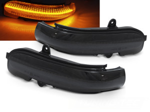 Zijspiegel-knipperlicht | geschikt voor Mercedes-Benz | C-klasse 00-07 4d sed. / C-klasse Combi 01-07 5d sta. / C-klasse Sport Coupé 01-08 3d cou. | LED | Dynamic Turn Signal | smoke