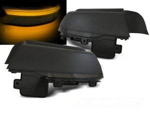Zijspiegel-knipperlicht | geschikt voor Volkswagen | Polo 09-14 3d hat. / Polo 09-14 5d hat. / Polo 14-17 3d hat. / Polo 14-17 5d hat. | type 6R | LED | Dynamic Turn Signal | smoke