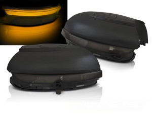 Zijspiegel-knipperlicht | geschikt voor Volkswagen | Golf 08-12 3d hat. / Golf 08-12 5d hat. / Touran 10-15 5d mpv | LED | Dynamic Turn Signal | smoke