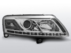 koplampen Devil Eyes Real DRL | Audi A6 C6 2004-2007 | chrome
