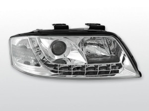 koplampen Devil Eyes | geschikt voor Audi A6 1997-2000 | chrome