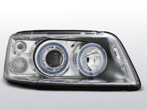 Koplampen (set) Volkswagen T5 chrome Angel Eyes