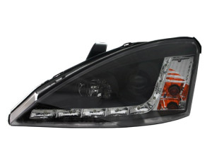 Head light units Ford Focus 01- daytime running light black