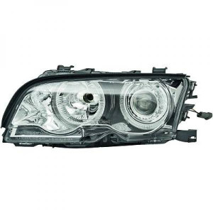 Koplampen BMW E46 coupe / cabrio 99-03 chrome Angel Eyes