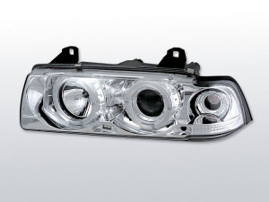 Koplampen Angel Eyes | BMW E36 Coupé Cabrio 1992-1998 | LED | chroom