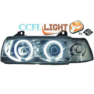 Koplampen Angel Eyes | BMW E36 Sedan Touring 1992-1998 | CCFL | chroom