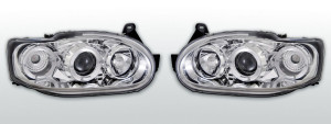 Koplampen Angel Eyes | Ford Escort 1995-2000 | LED |chroom