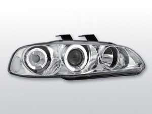 Koplampen Angel Eyes | Honda Civic 2-deurs / 3-deurs 1992-1995 | LED |chroom