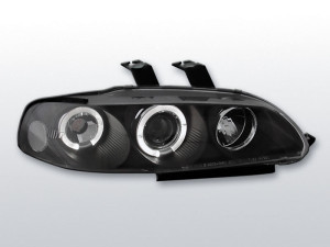 Koplampen Angel Eyes | Honda Civic 2-deurs / 3-deurs 1992-1995 | LED |zwart
