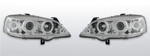 Koplampen Angel Eyes | Opel Astra G 1998-2004 | CCFL | chroom