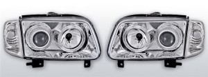Koplampen Angel Eyes | geschikt voor Volkswagen Polo 6N2 1999-2001 | chroom