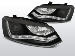 Koplampen Devil Eyes | VW Polo 6R 2009-2014 | zwart