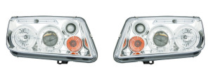 Koplampen geschikt voor VW Bora Halo Rims chrome ML
