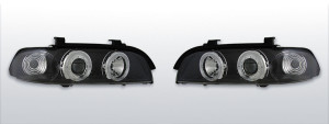 Koplampen Angel Eyes | BMW 5-serie E39 1996-2000 | zwart
