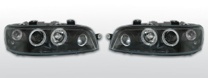 Koplampen Angel Eyes | Fiat Punto 1999-2003 | zwart