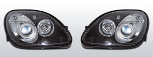 Koplampen Angel Eyes | Mercedes SLK R170 1996-2004 | zwart