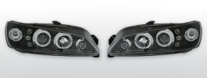 Koplampen Angel Eyes | geschikt voor Peugeot 306 1996-1998 | zwart