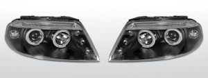 Koplampen Angel Eyes | geschikt voor Volkswagen Passat 3BG 2000-2005 | zwart
