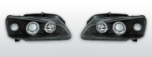 Koplampen Angel Eyes | Peugeot 106 1996-2003 | zwart