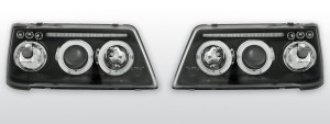 Koplampen Angel Eyes | geschikt voor Peugeot 205 1983-1992 | zwart