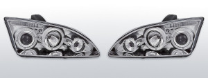 Koplampen Angel Eyes | Ford Focus (4D, 5D) 2004-2008 | chroom