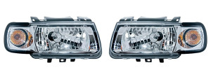 Koplampen Angel Eyes | geschikt voor Volkswagen Polo 6N | chroom