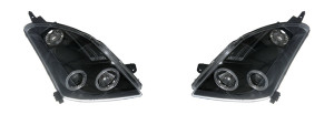 Head light units Suzuki Swift 05- black