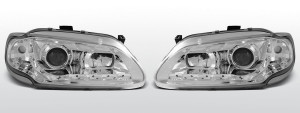Koplampen LED DRL | Renaut Megane 1996-1998 | chroom