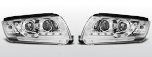 Koplampen LED DRL | Skoda Fabia 1999-2008 | chroom