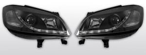 Koplampen LED DRL | Opel Zafira 1999-2005 | zwart