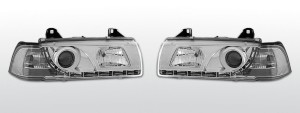 Koplampen LED DRL | BMW 3-Serie E36 (4D) 1991-1998 | chroom