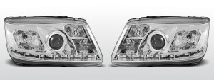 Koplampen LED DRL | geschikt voor Volkswagen Bora 1998-2005 | chroom