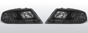 Koplampen LED DRL | Skoda Octavia 2005-2008 | zwart