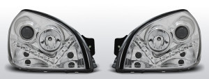 Koplampen LED DRL | Hyundai Tucson 2004-2010 | chroom