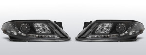 Koplampen LED DRL | Renault Laguna 2001-2007 | zwart
