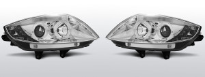 Koplampen Angel Eyes | BMW Z4 E85 Roadster / E86 Coupé 2002-2008 | met verstelmotor | chroom