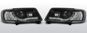 Koplampen Devil Eyes | Audi 100 C4 1990-1994 | LED knipperlicht | zwart