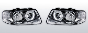 Koplampen | geschikt voor Audi A3 8L 2000-2003 | chroom
