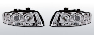 Koplampen Angel Eyes | geschikt voor Audi A4 B6 2000-2004 | chroom