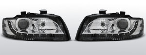 Koplampen Devil Eyes | geschikt voor Audi A4 B6 2000-2004 | zwart